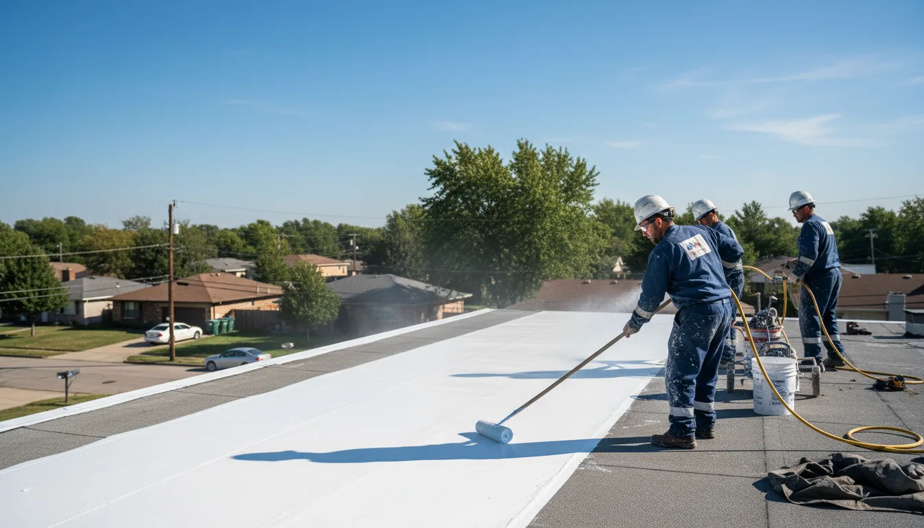 Commercial roof coating in Swiftwater, PA near me